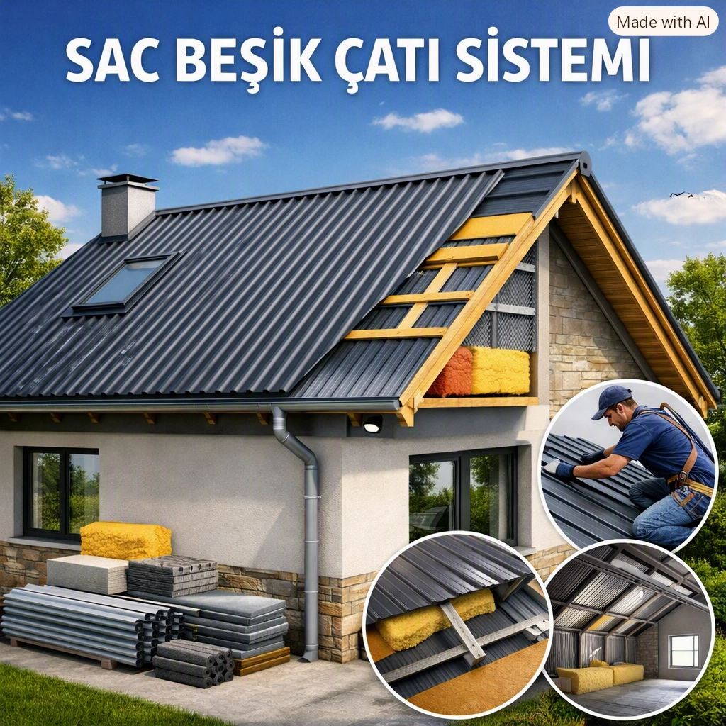 beşik çatı sistemi